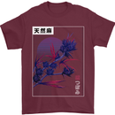 Cannabis Vaporwave Drugs Marijuana Weed Mens T-Shirt 100% Cotton Maroon