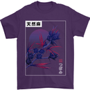 Cannabis Vaporwave Drugs Marijuana Weed Mens T-Shirt 100% Cotton Purple