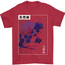 Cannabis Vaporwave Drugs Marijuana Weed Mens T-Shirt 100% Cotton Red
