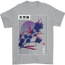 Cannabis Vaporwave Drugs Marijuana Weed Mens T-Shirt 100% Cotton Sports Grey