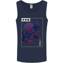Cannabis Vaporwave Drugs Marijuana Weed Mens Vest Tank Top Navy Blue