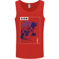 Cannabis Vaporwave Drugs Marijuana Weed Mens Vest Tank Top Red