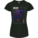 Cannabis Vaporwave Drugs Marijuana Weed Womens Petite Cut T-Shirt Black