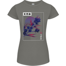 Cannabis Vaporwave Drugs Marijuana Weed Womens Petite Cut T-Shirt Charcoal