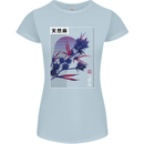 Cannabis Vaporwave Drugs Marijuana Weed Womens Petite Cut T-Shirt Light Blue