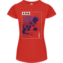 Cannabis Vaporwave Drugs Marijuana Weed Womens Petite Cut T-Shirt Red