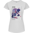 Cannabis Vaporwave Drugs Marijuana Weed Womens Petite Cut T-Shirt White