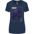 Cannabis Vaporwave Drugs Marijuana Weed Womens Wider Cut T-Shirt Navy Blue