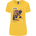 Cannabis Vaporwave Drugs Marijuana Weed Womens Wider Cut T-Shirt Yellow