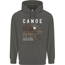 Canoe Adventure Canoeing Kayak Kayaking Childrens Kids Hoodie Storm Grey
