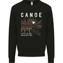 Canoe Adventure Canoeing Kayak Kayaking Kids Sweatshirt Jumper Black