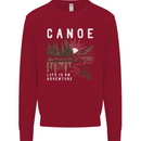 Canoe Adventure Canoeing Kayak Kayaking Kids Sweatshirt Jumper Red