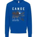 Canoe Adventure Canoeing Kayak Kayaking Kids Sweatshirt Jumper Royal Blue