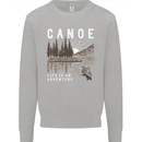 Canoe Adventure Canoeing Kayak Kayaking Kids Sweatshirt Jumper Sports Grey