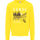 Canoe Adventure Canoeing Kayak Kayaking Kids Sweatshirt Jumper Yellow