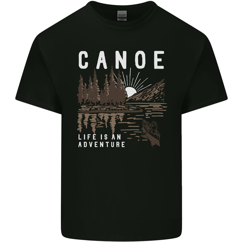 Canoe Adventure Canoeing Kayak Kayaking Kids T-Shirt Childrens Black