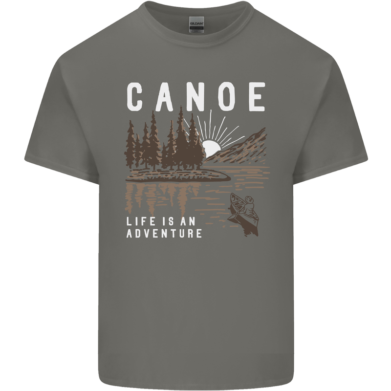 Canoe Adventure Canoeing Kayak Kayaking Kids T-Shirt Childrens Charcoal