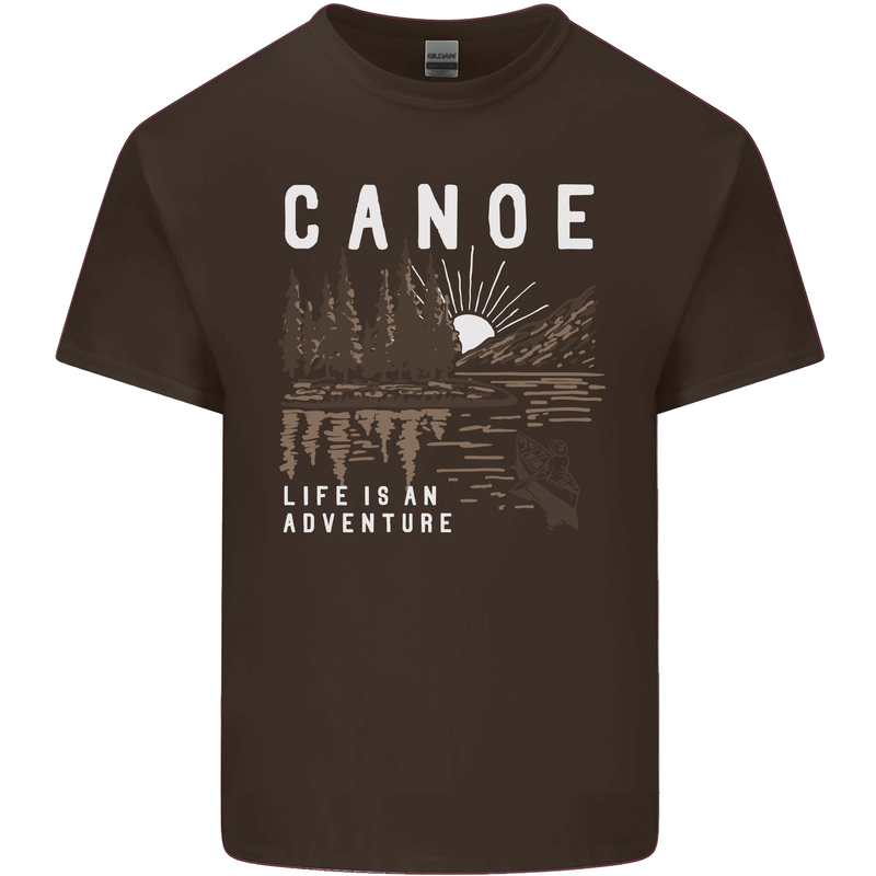 Canoe Adventure Canoeing Kayak Kayaking Kids T-Shirt Childrens Chocolate