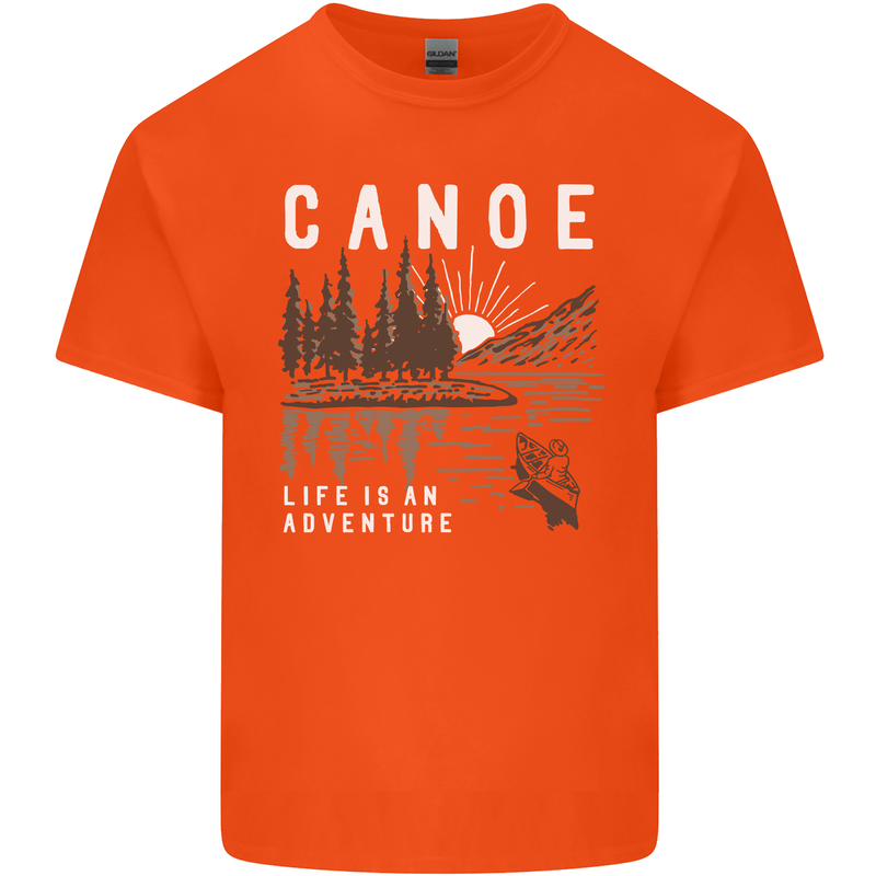 Canoe Adventure Canoeing Kayak Kayaking Kids T-Shirt Childrens Orange