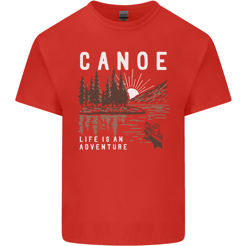 Canoe Adventure Canoeing Kayak Kayaking Kids T-Shirt Childrens Red