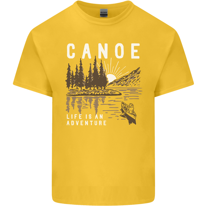 Canoe Adventure Canoeing Kayak Kayaking Kids T-Shirt Childrens Yellow