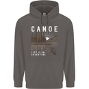 Canoe Adventure Canoeing Kayak Kayaking Mens 80% Cotton Hoodie Charcoal