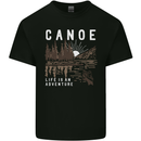 Canoe Adventure Canoeing Kayak Kayaking Mens Cotton T-Shirt Tee Top Black