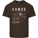 Canoe Adventure Canoeing Kayak Kayaking Mens Cotton T-Shirt Tee Top Dark Chocolate