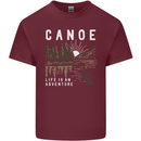 Canoe Adventure Canoeing Kayak Kayaking Mens Cotton T-Shirt Tee Top Maroon