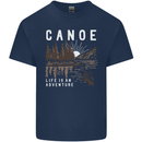 Canoe Adventure Canoeing Kayak Kayaking Mens Cotton T-Shirt Tee Top Navy Blue