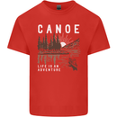 Canoe Adventure Canoeing Kayak Kayaking Mens Cotton T-Shirt Tee Top Red
