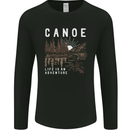 Canoe Adventure Canoeing Kayak Kayaking Mens Long Sleeve T-Shirt Black
