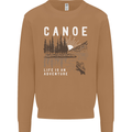 Canoe Adventure Canoeing Kayak Kayaking Mens Sweatshirt Jumper Caramel Latte