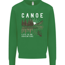 Canoe Adventure Canoeing Kayak Kayaking Mens Sweatshirt Jumper Irish Green