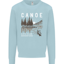 Canoe Adventure Canoeing Kayak Kayaking Mens Sweatshirt Jumper Light Blue