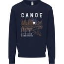 Canoe Adventure Canoeing Kayak Kayaking Mens Sweatshirt Jumper Navy Blue