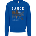 Canoe Adventure Canoeing Kayak Kayaking Mens Sweatshirt Jumper Royal Blue