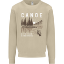 Canoe Adventure Canoeing Kayak Kayaking Mens Sweatshirt Jumper Sand