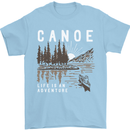 Canoe Adventure Canoeing Kayak Kayaking Mens T-Shirt Cotton Gildan Light Blue