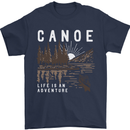 Canoe Adventure Canoeing Kayak Kayaking Mens T-Shirt Cotton Gildan Navy Blue