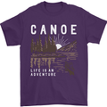 Canoe Adventure Canoeing Kayak Kayaking Mens T-Shirt Cotton Gildan Purple