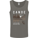 Canoe Adventure Canoeing Kayak Kayaking Mens Vest Tank Top Charcoal