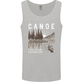 Canoe Adventure Canoeing Kayak Kayaking Mens Vest Tank Top Sports Grey