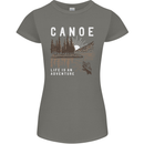 Canoe Adventure Canoeing Kayak Kayaking Womens Petite Cut T-Shirt Charcoal