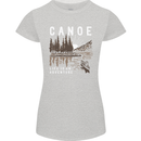 Canoe Adventure Canoeing Kayak Kayaking Womens Petite Cut T-Shirt Sports Grey