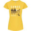 Canoe Adventure Canoeing Kayak Kayaking Womens Petite Cut T-Shirt Yellow