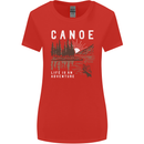Canoe Adventure Canoeing Kayak Kayaking Womens Wider Cut T-Shirt Red