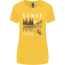 Canoe Adventure Canoeing Kayak Kayaking Womens Wider Cut T-Shirt Yellow
