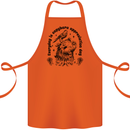 Capybara Appreciation Day Cotton Apron 100% Organic Orange