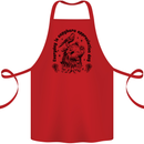 Capybara Appreciation Day Cotton Apron 100% Organic Red